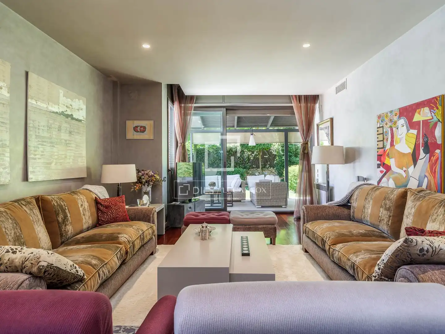 Sala de estar de Piso en venta en Barcelona con Aire acondicionado, Calefacción y Parquet