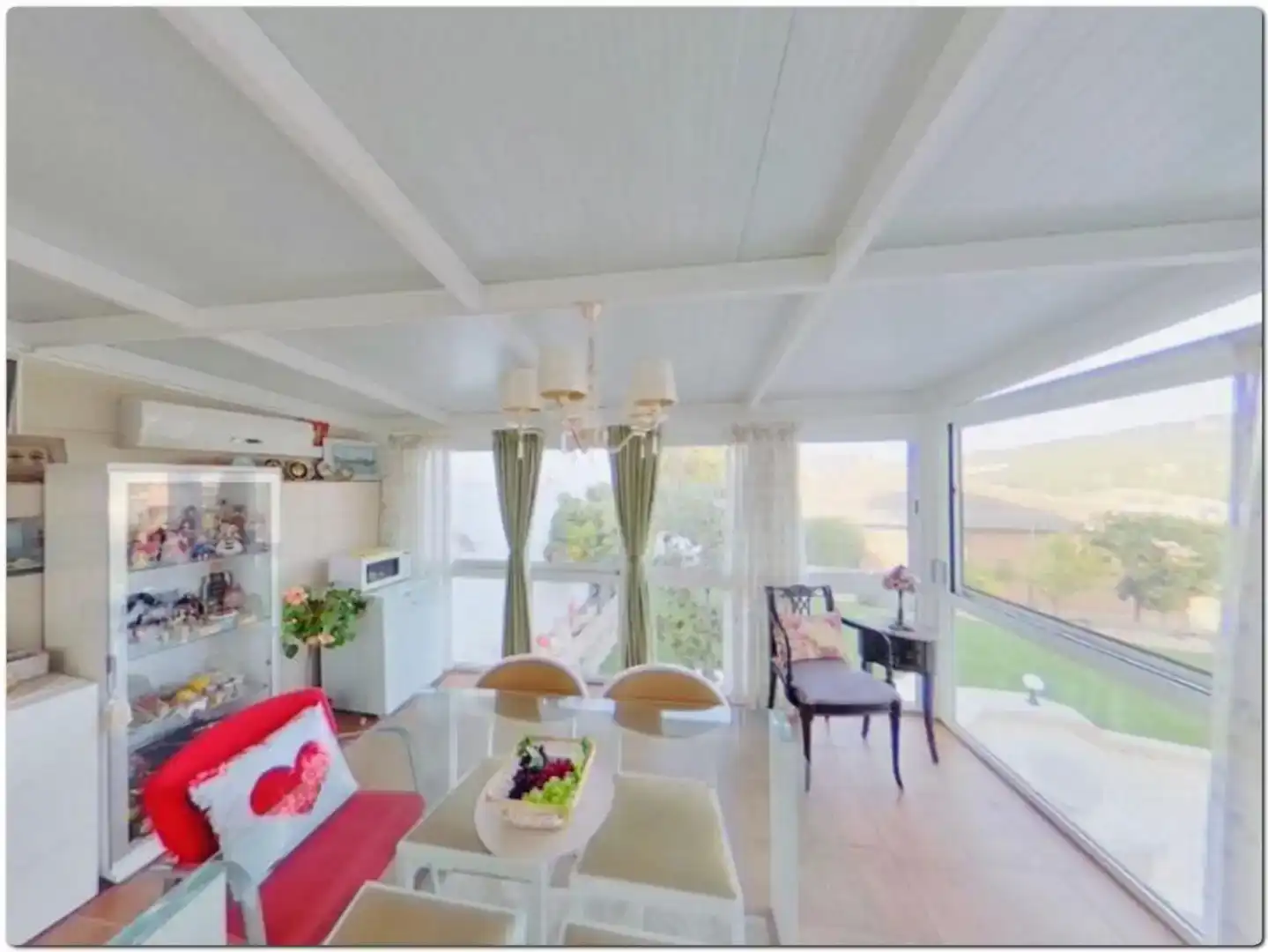 Dining room of Houses for rent in Lloret de Mar  with Air Conditioner, Private garden and Parquet flooring