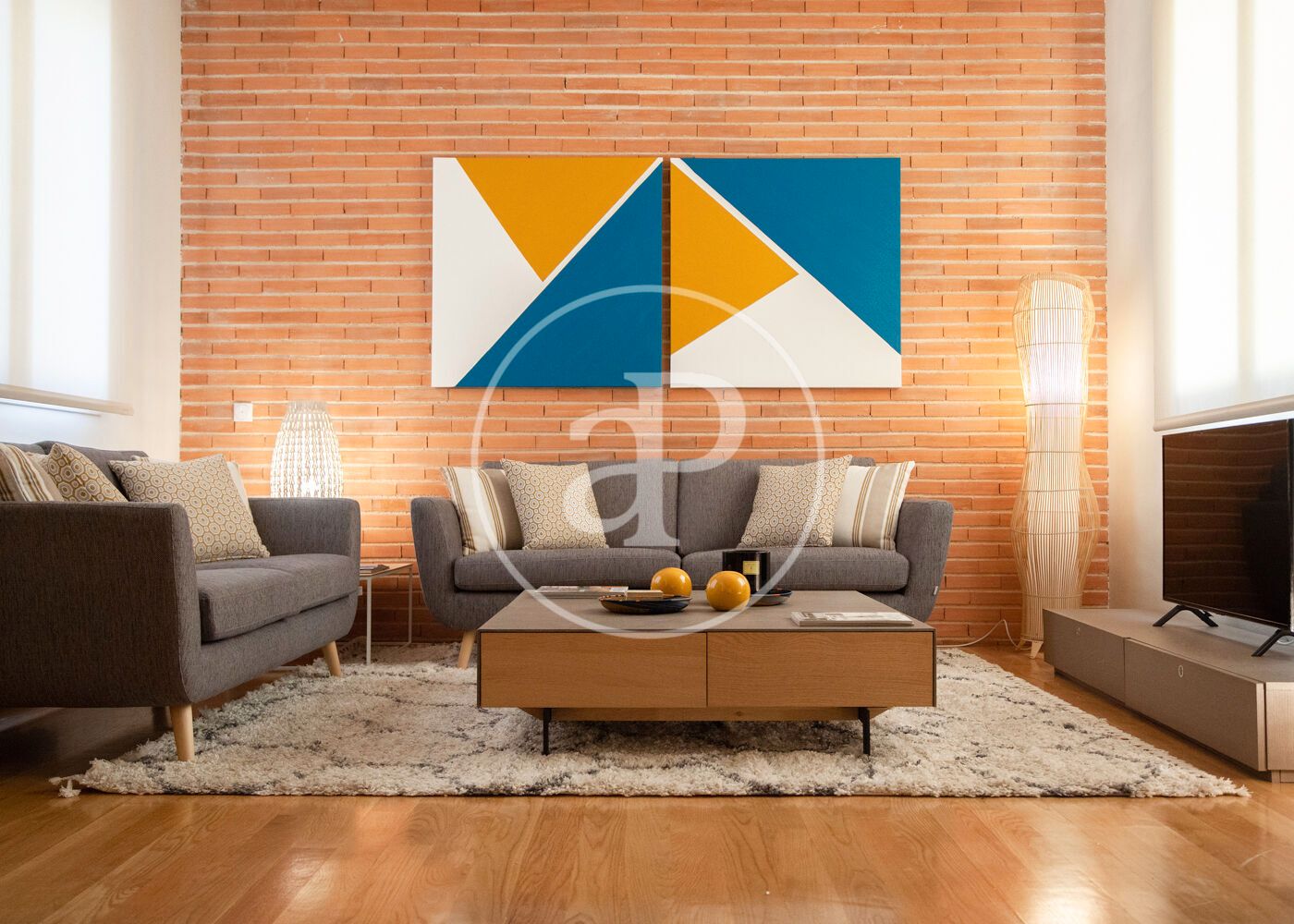 Living room of Flat for sale in  Madrid Capital  with Air Conditioner, Heating and Furnished