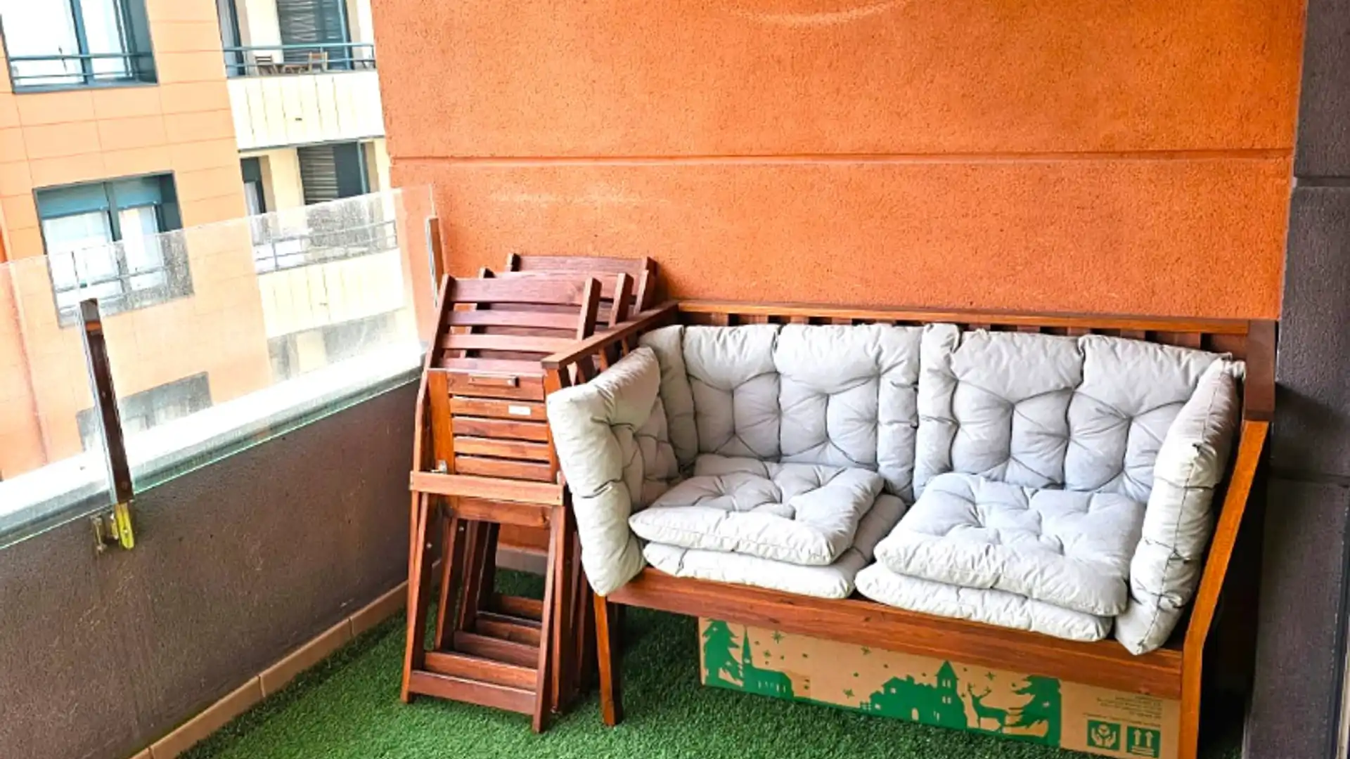 Terrasse von Wohnung zum Verkauf in Castro-Urdiales mit Heizung, Parkett und Terrasse