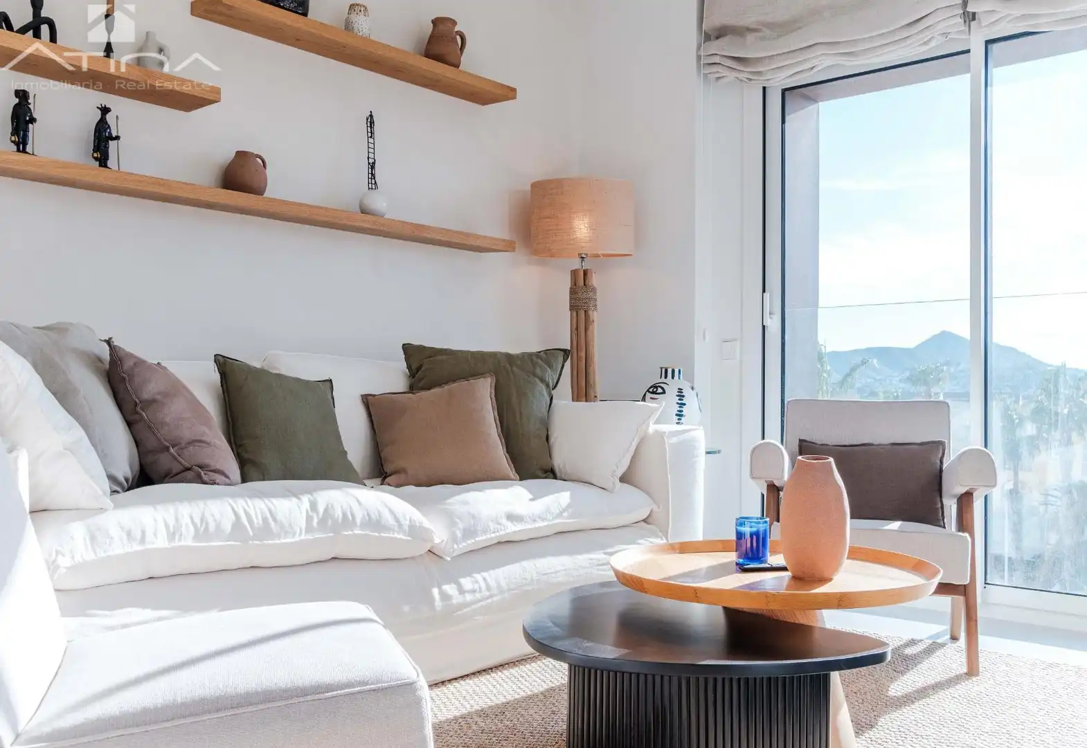 Sala de estar de Ático en venta en Jávea / Xàbia con Aire acondicionado, Calefacción y Jardín privado