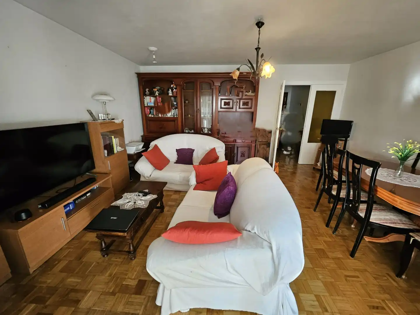 Sala de estar de Piso en venta en Alcalá de Henares con Calefacción, Parquet y Terraza