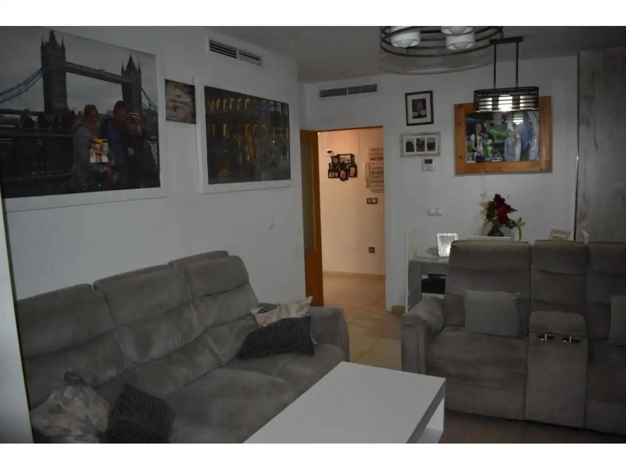 Sala de estar de Piso en venta en Vilallonga / Villalonga con Aire acondicionado, Calefacción y Trastero