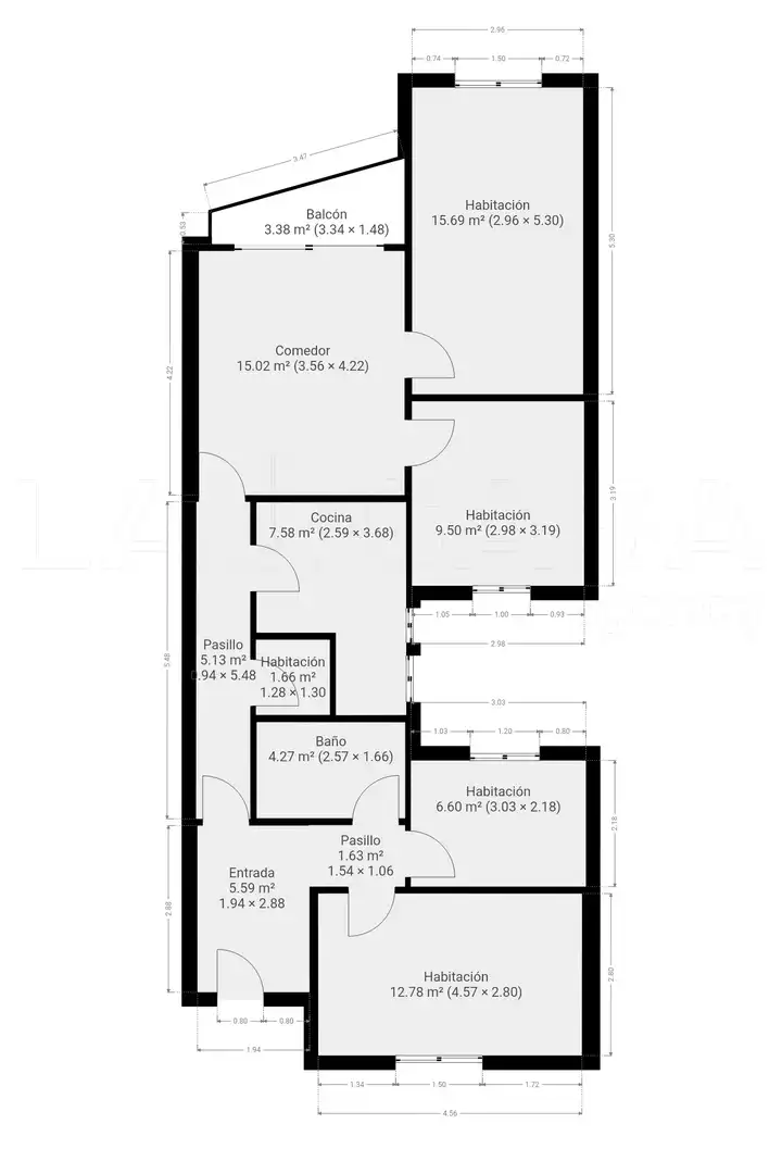 Piso en venta en Santa Coloma de Gramenet con Calefacción y Balcón