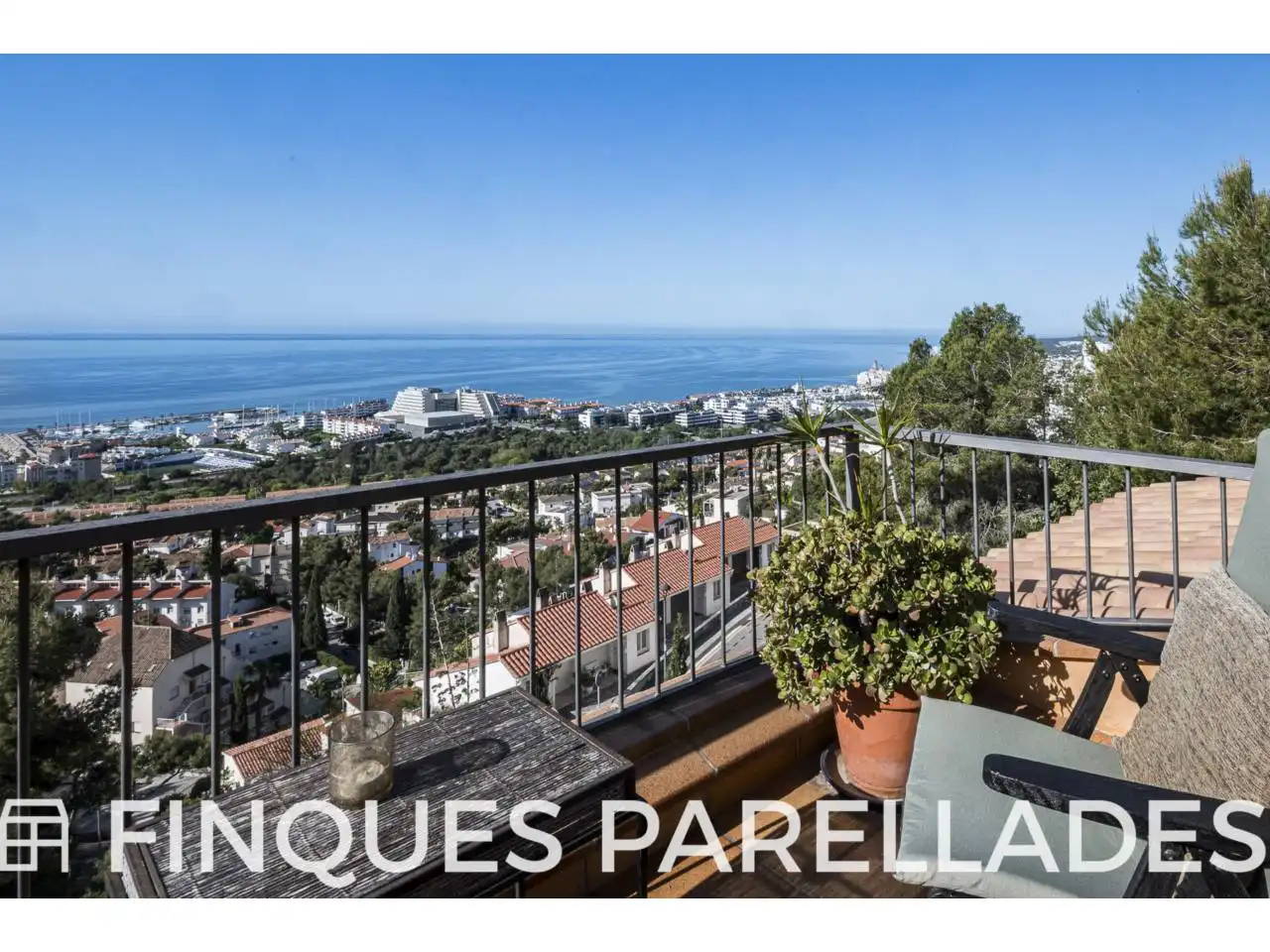 Balcony of Houses for sale in Sitges  with Terrace and Swimming Pool