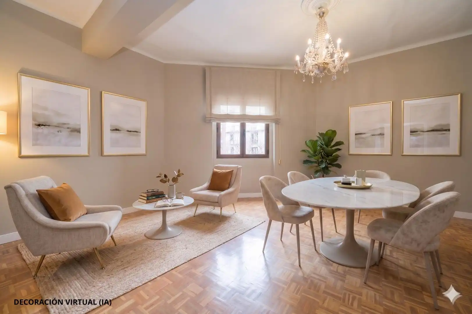 Sala de estar de Piso en venta en Madrid con Calefacción y Parquet
