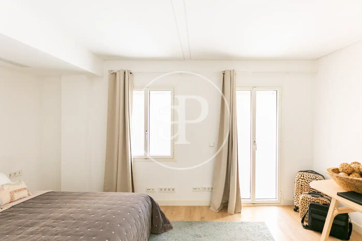 Schlafzimmer von Wohnung zur Miete in  Palma de Mallorca mit Klimaanlage, Terrasse und Möbliert