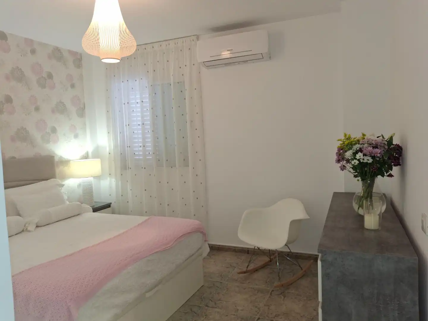 Schlafzimmer von Einfamilien-Reihenhaus zum Verkauf in Oropesa del Mar / Orpesa mit Klimaanlage und Balkon