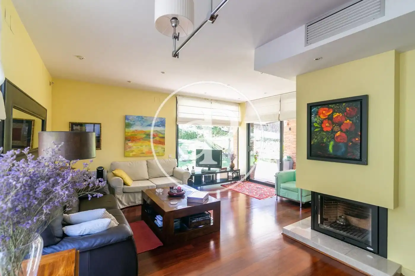 Living room of Houses for sale in Sant Just Desvern  with Air Conditioner, Heating and Private garden