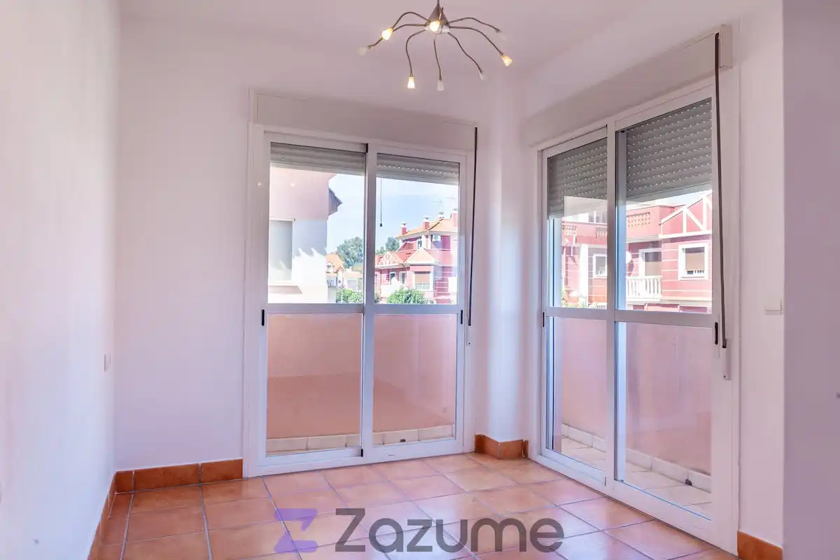 Terrasse von Einfamilien-Reihenhaus zur Miete in Aljaraque mit Privatgarten, Ofen und Waschmaschine