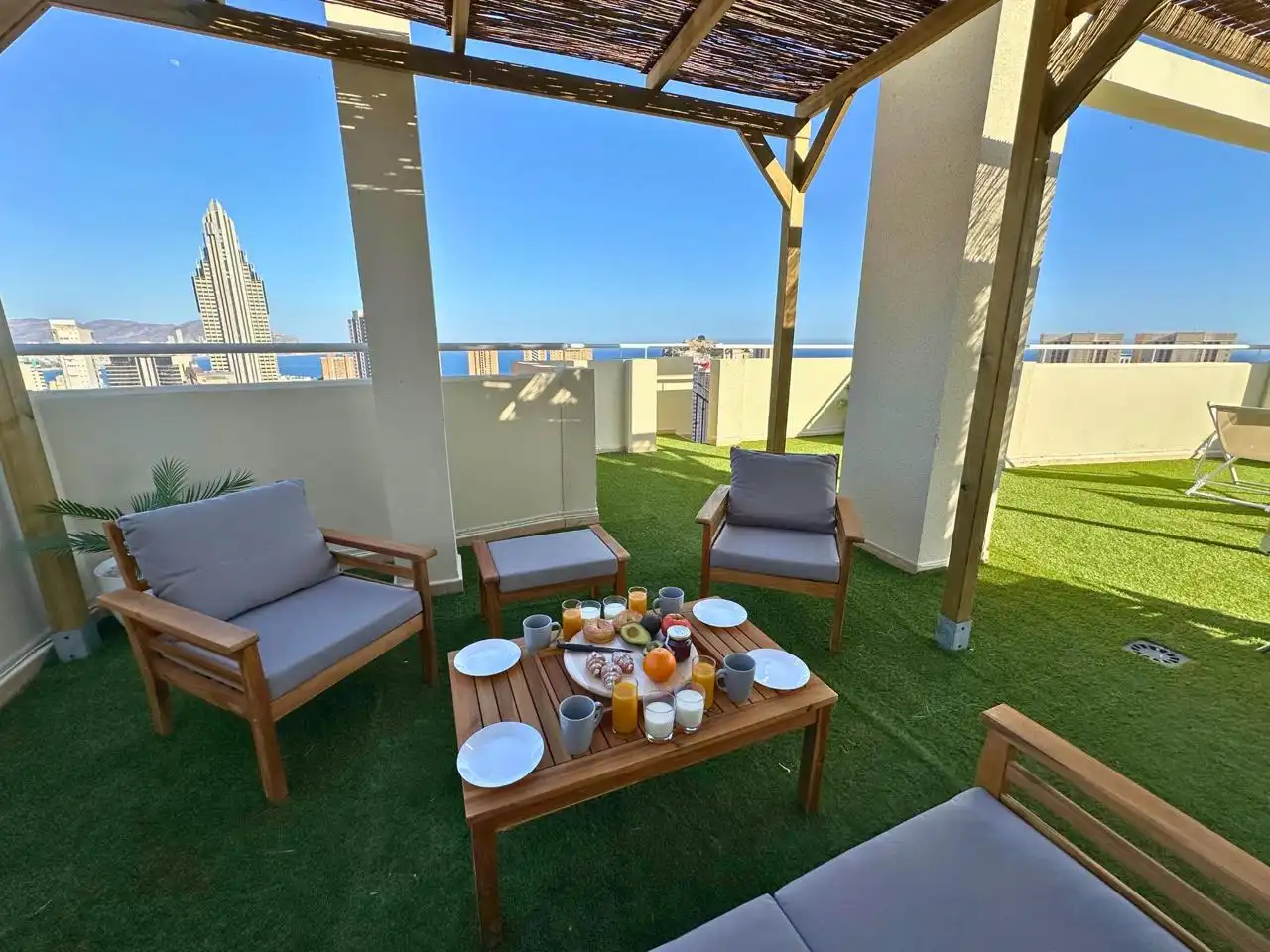 Terraza de Piso en venta en Villajoyosa / La Vila Joiosa con Aire acondicionado, Terraza y Amueblado