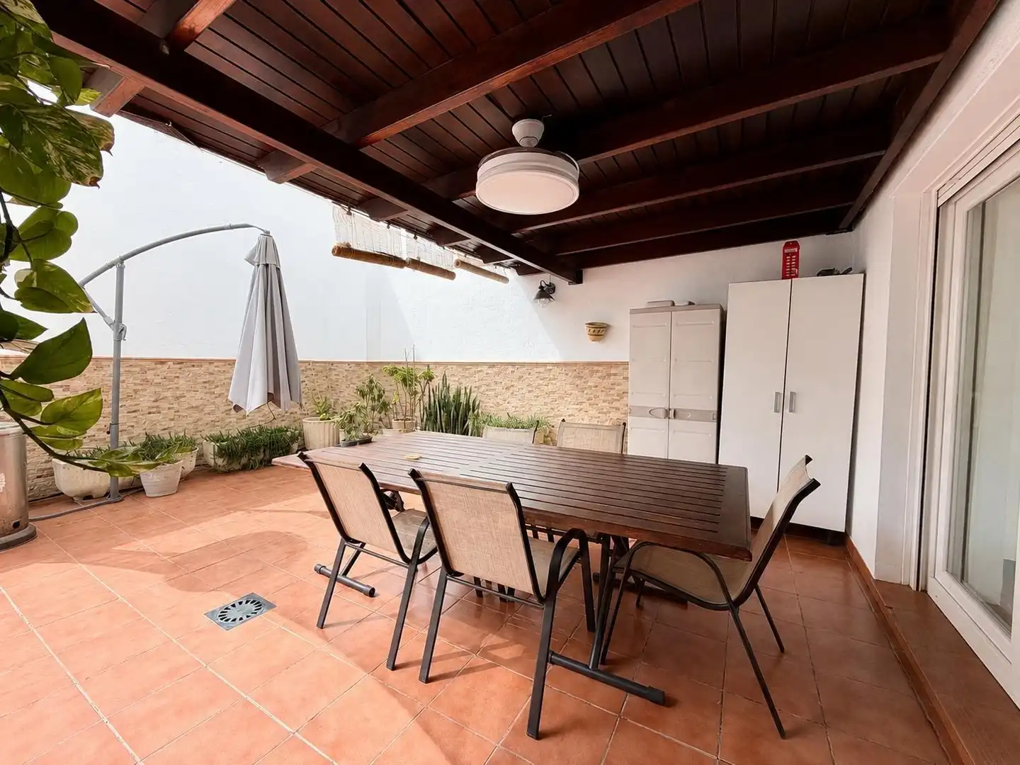 Terrassa de Casa adosada en venda en Huércal de Almería amb Aire condicionat i Calefacció