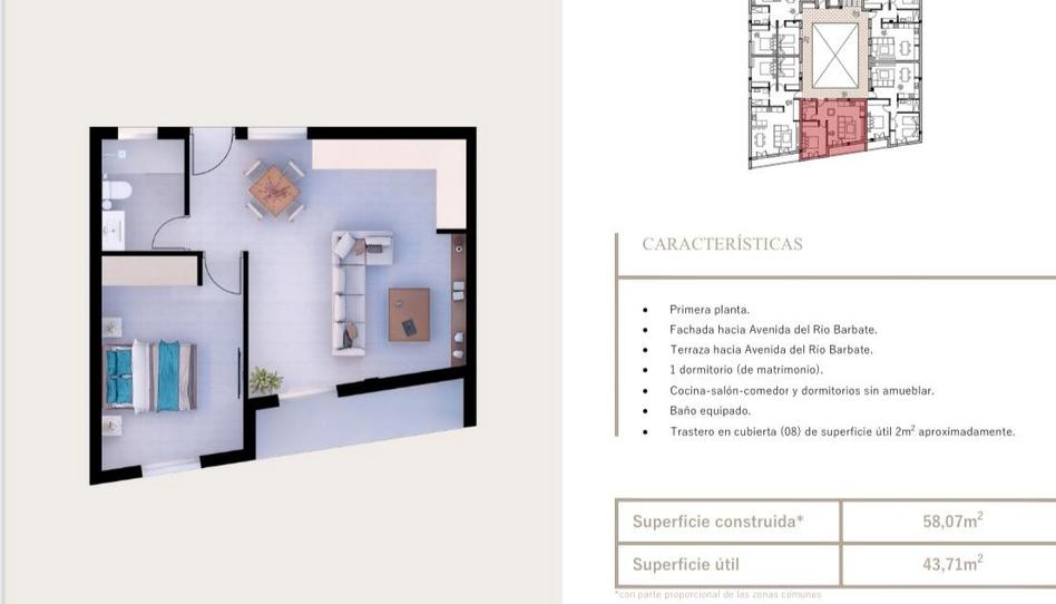 Foto 1 de Piso en venta en Avenida del Río Barbate, 26