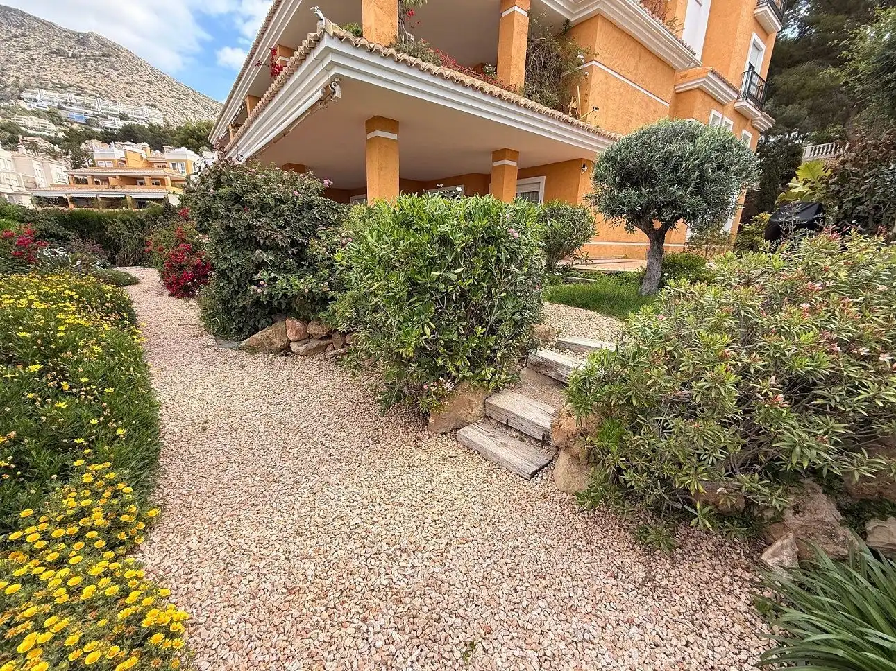 Jardín de Apartamento de alquiler en Altea con Aire acondicionado, Calefacción y Jardín privado