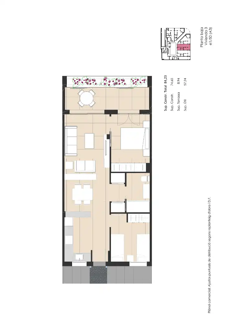 Planta baja en venta en Palamós con Aire acondicionado, Calefacción y Jardín privado