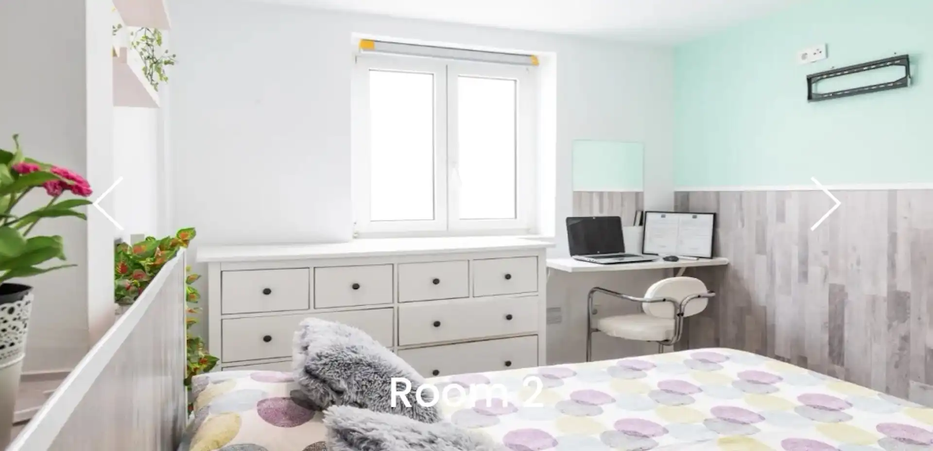 Schlafzimmer von Wohnung zur untervermieten in Madrid mit Klimaanlage, Heizung und Möbliert