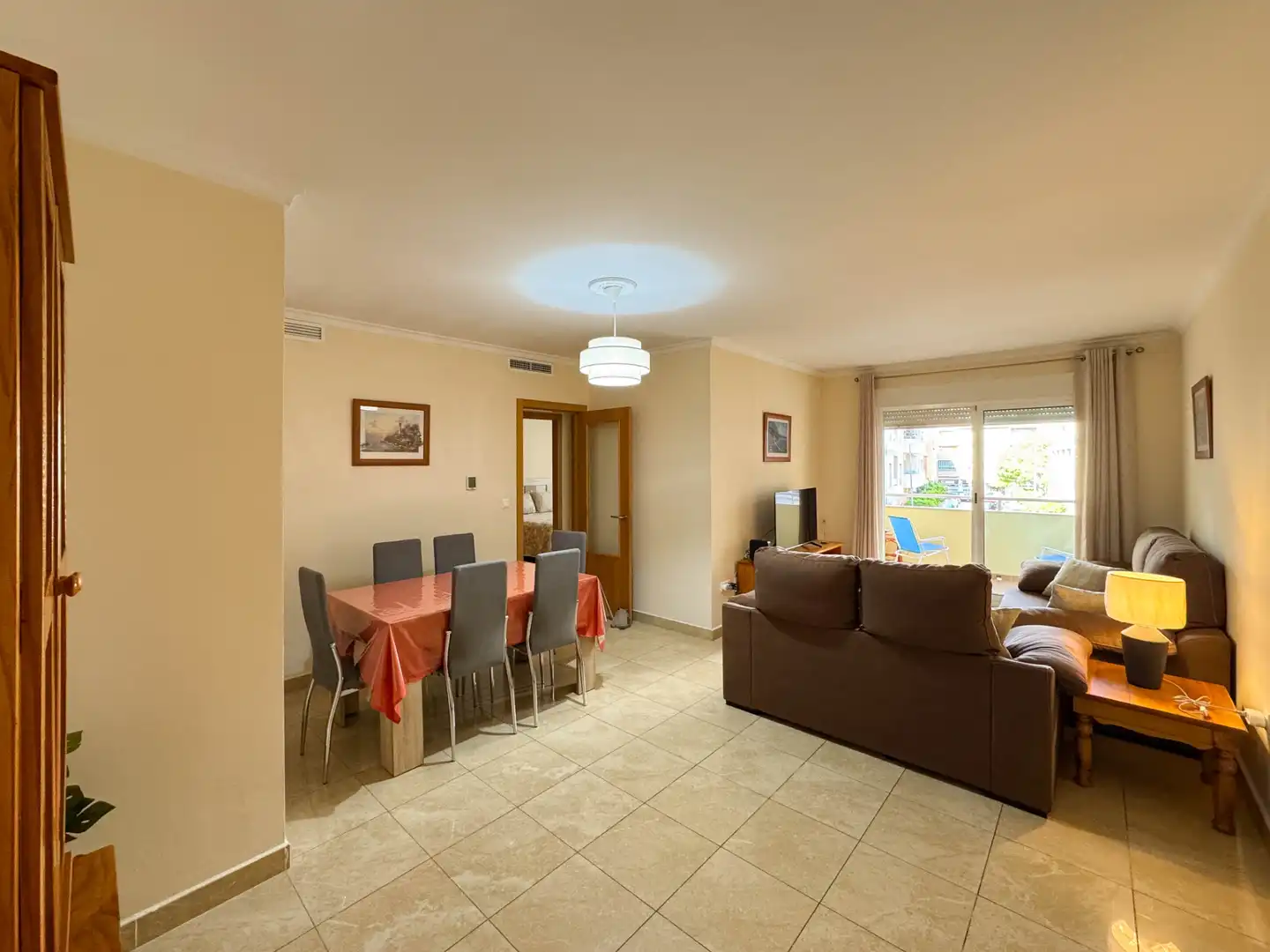 Dining room of Flat for rent in Dénia  with Air Conditioner, Terrace and Furnished
