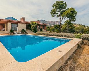 Swimming pool of Country house for sale in La Nucia  with Air Conditioner, Terrace and Swimming Pool