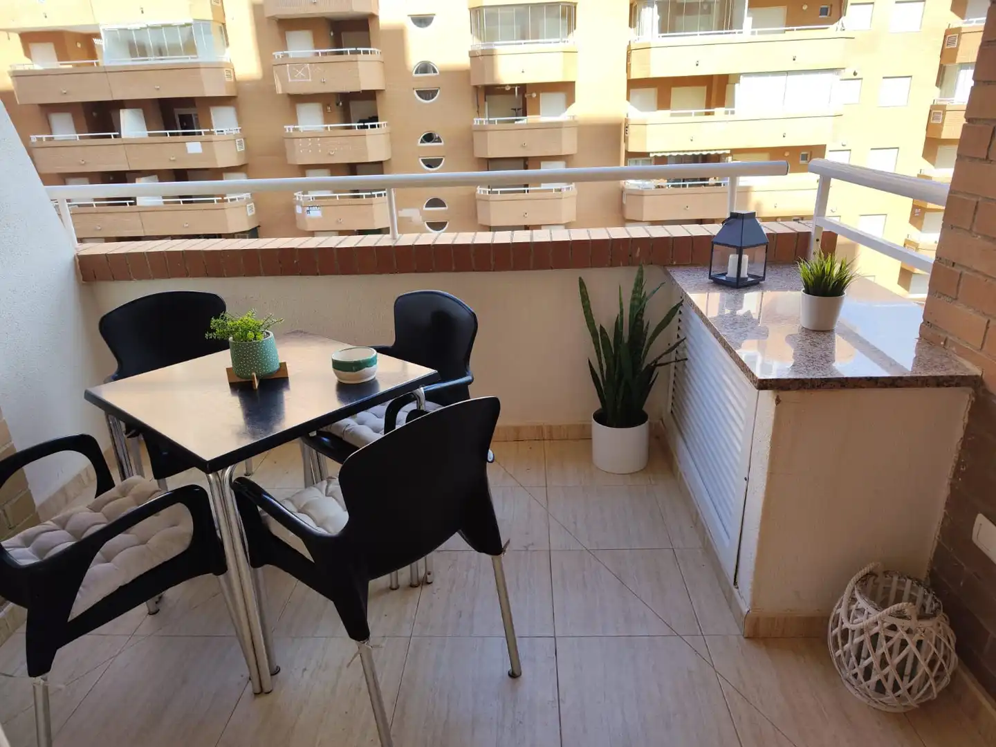 Terraza de Apartamento de alquiler en Oropesa del Mar / Orpesa con Aire acondicionado, Terraza y Amueblado