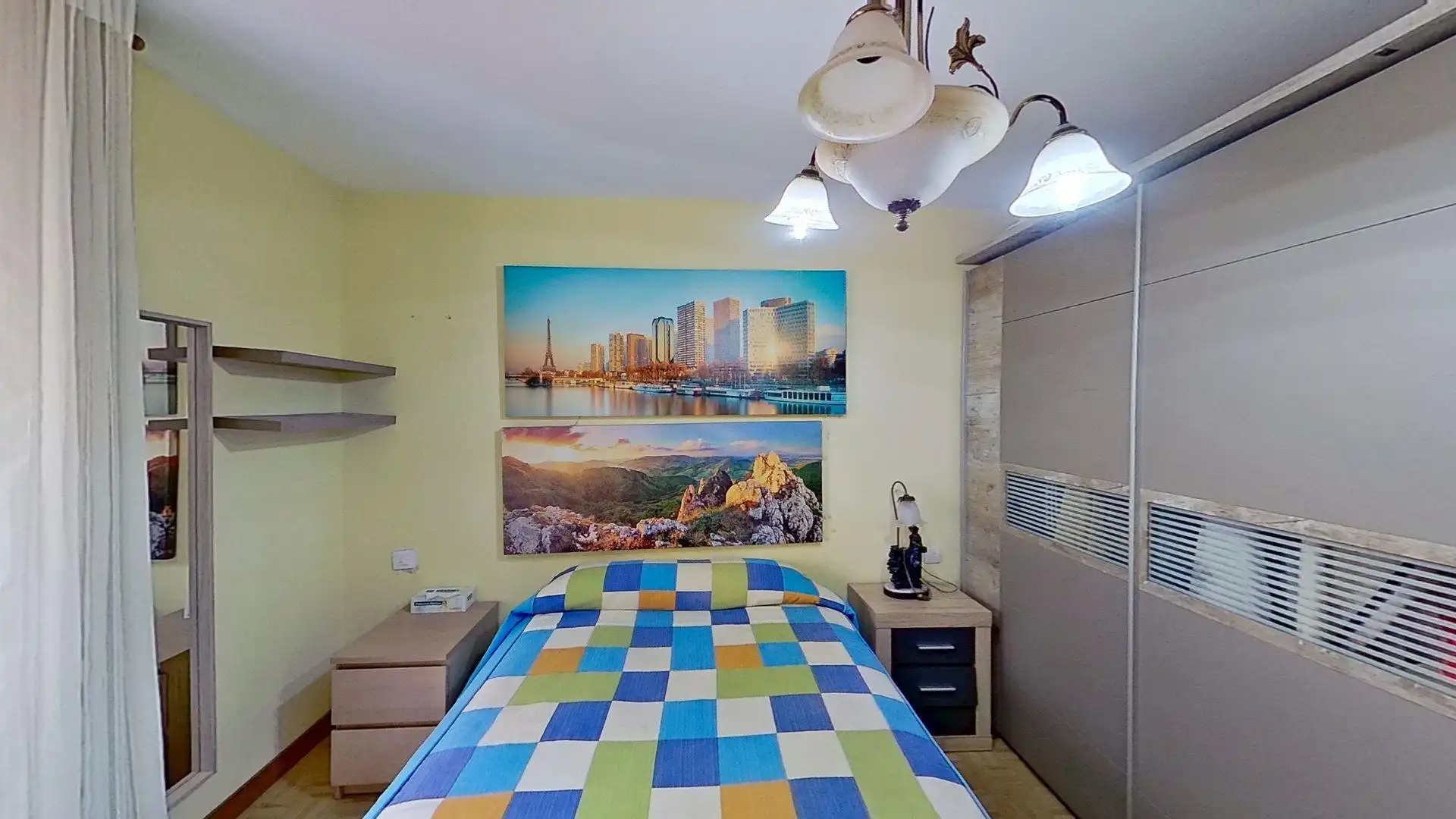 Schlafzimmer von Wohnung zum Verkauf in Gijón  mit Heizung, Parkett und Terrasse