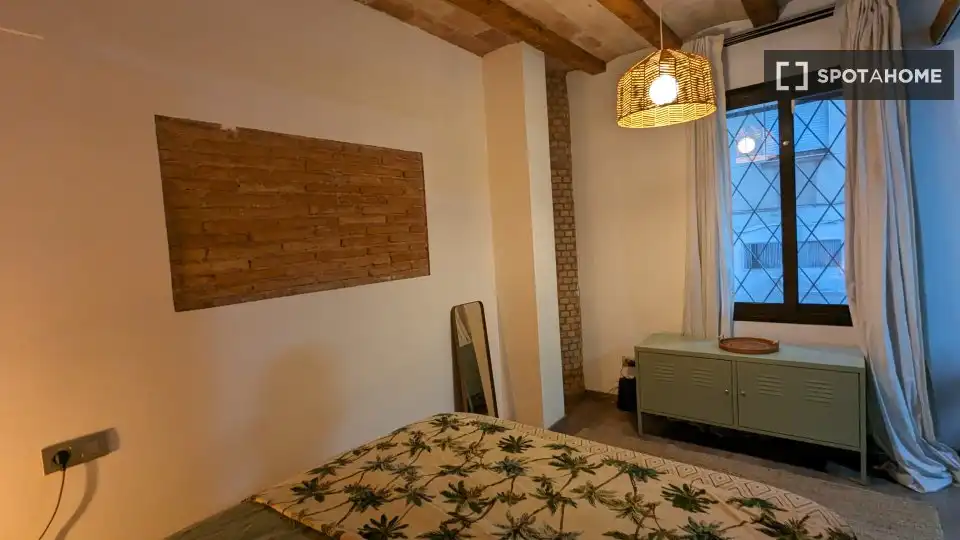Habitación de Piso de alquiler en Barcelona con Aire acondicionado, Calefacción y Amueblado