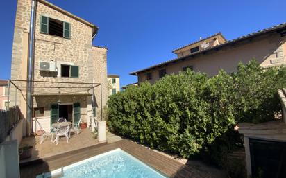 Exterior view of Single-family semi-detached for sale in Sóller  with Air Conditioner and Swimming Pool