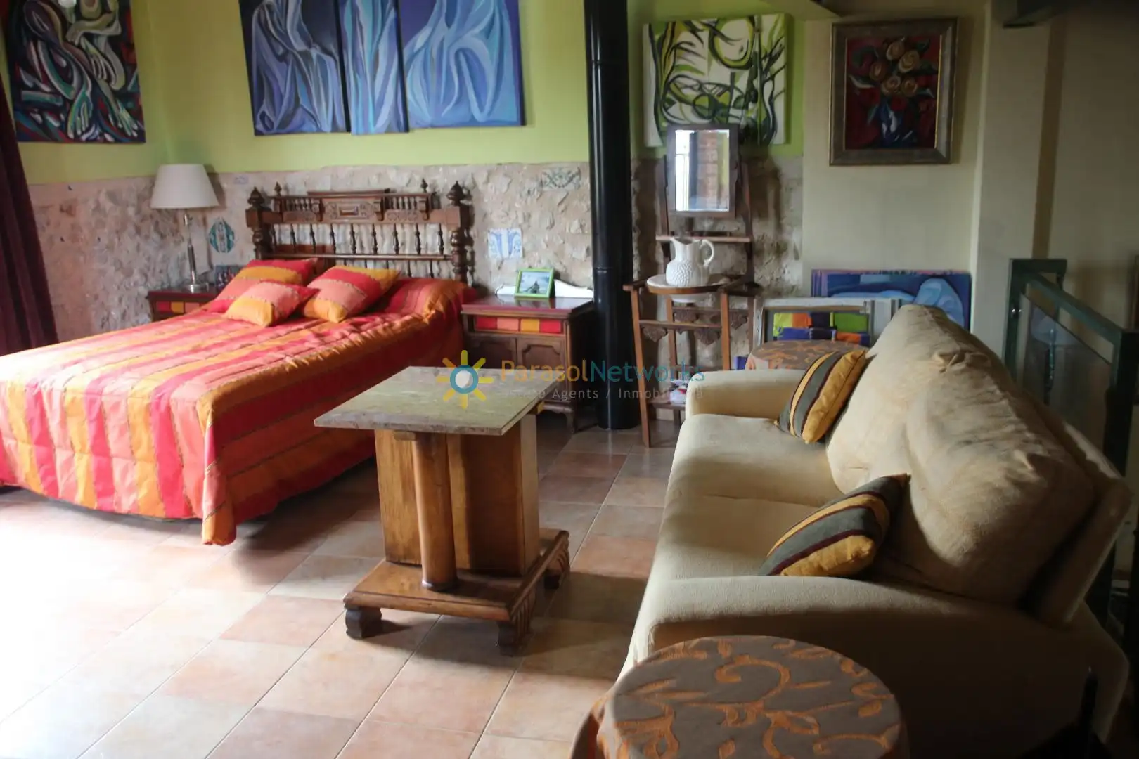Sala de estar de Casa o chalet en venta en Llocnou de Sant Jeroni con Jardín privado, Terraza y Trastero