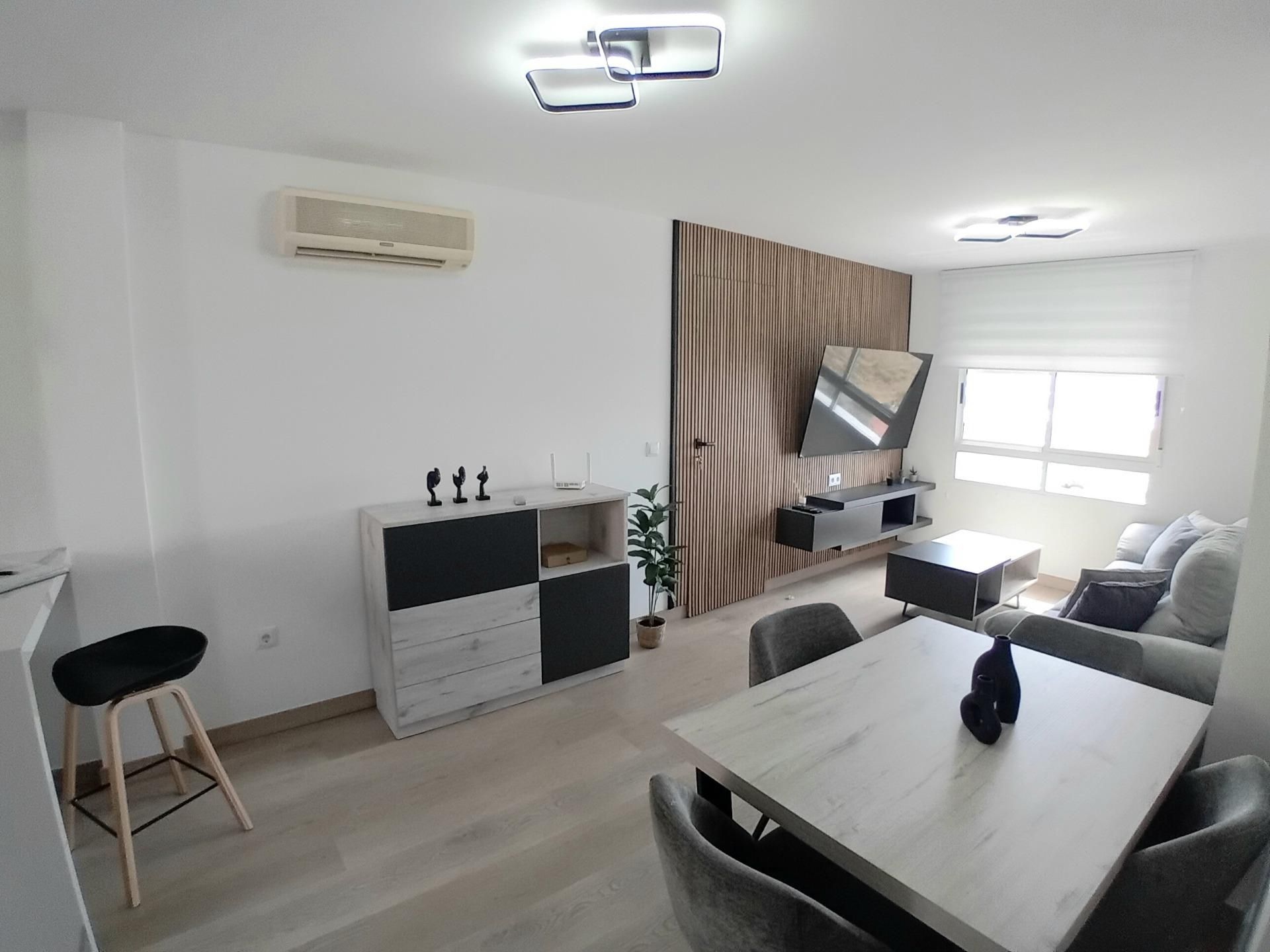 Sala d'estar de Apartament en venda en Mazarrón amb Aire condicionat, Terrassa i Balcó