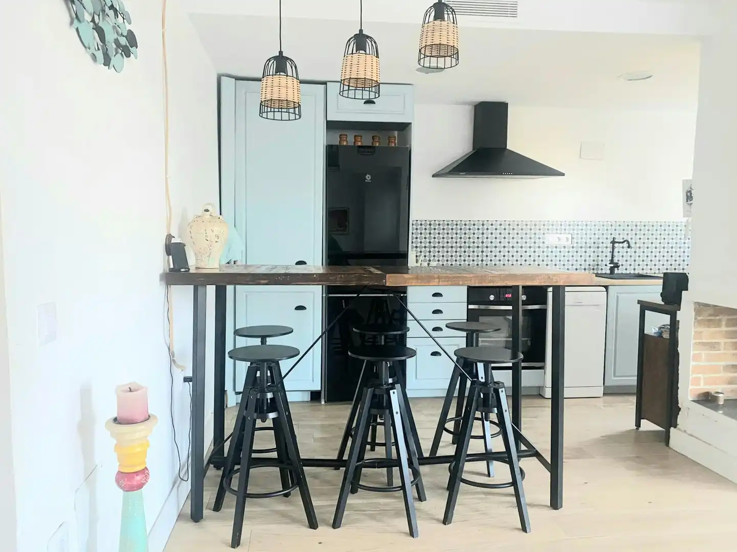 Küche von Wohnung zur Miete in Valencia mit Klimaanlage, Heizung und Privatgarten
