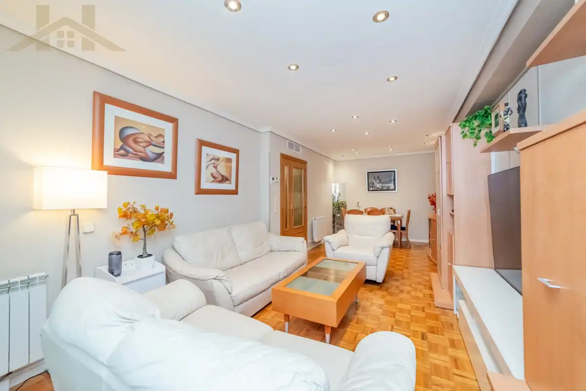 Sala d'estar de Pis en venda en Madrid amb Aire condicionat, Calefacció i Terrassa
