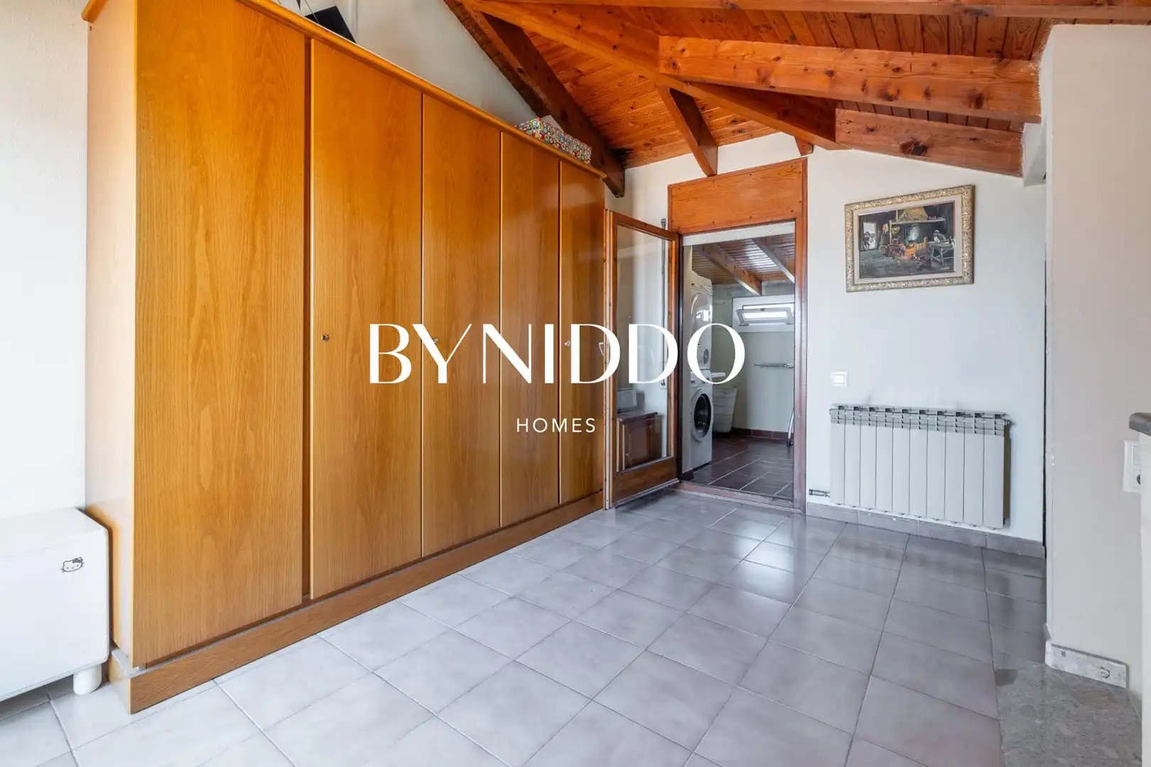 Habitación de Casa adosada en venta en Sant Cugat del Vallès con Aire acondicionado, Calefacción y Jardín privado