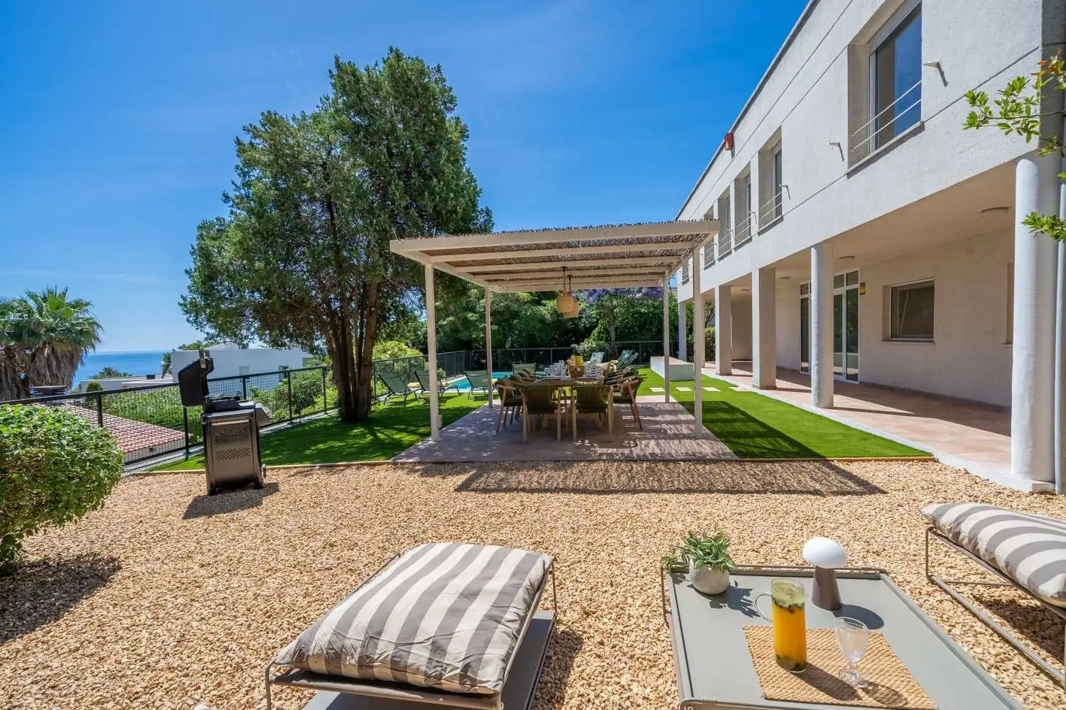 Terraza de Casa o chalet de alquiler en Blanes con Aire acondicionado, Calefacción y Jardín privado