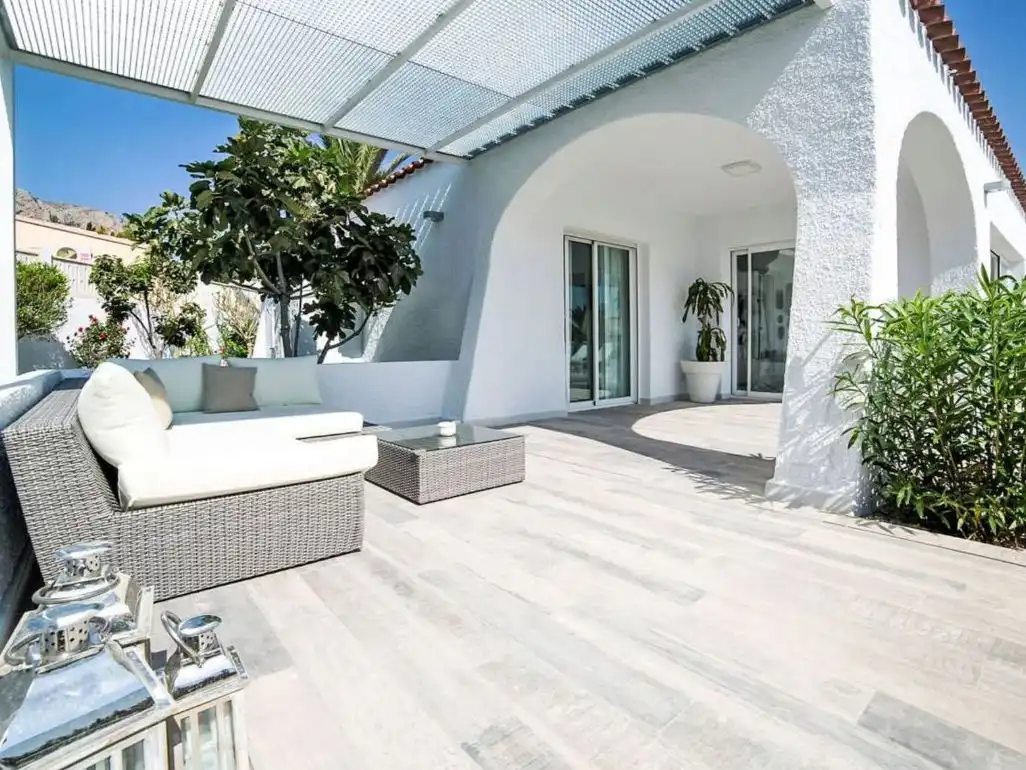Terraza de Casa o chalet en venta en Calpe / Calp con Aire acondicionado, Calefacción y Jardín privado
