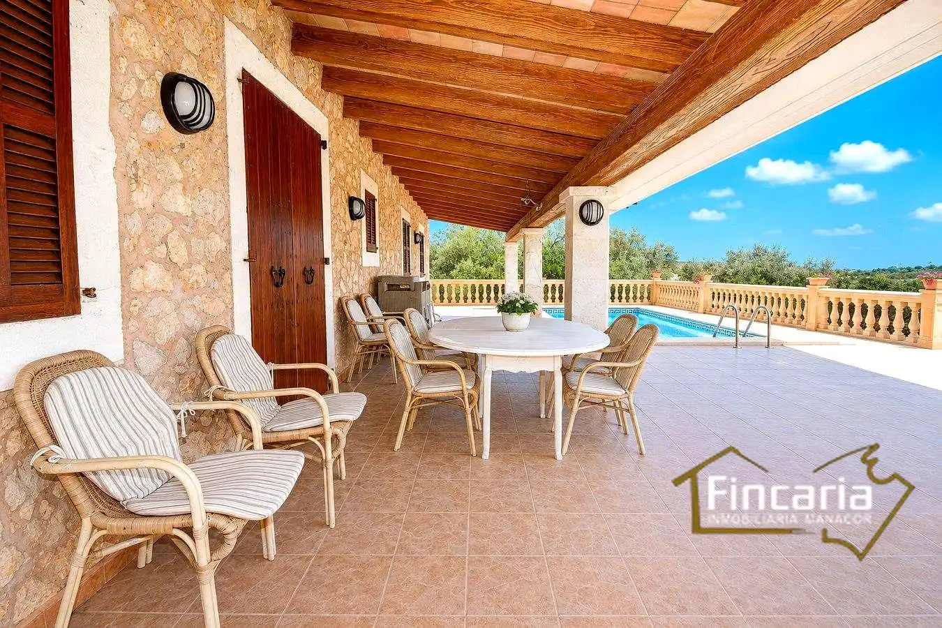 Terrace of Country homes for sale in Manacor  with Air Conditioner, Private garden and Terrace