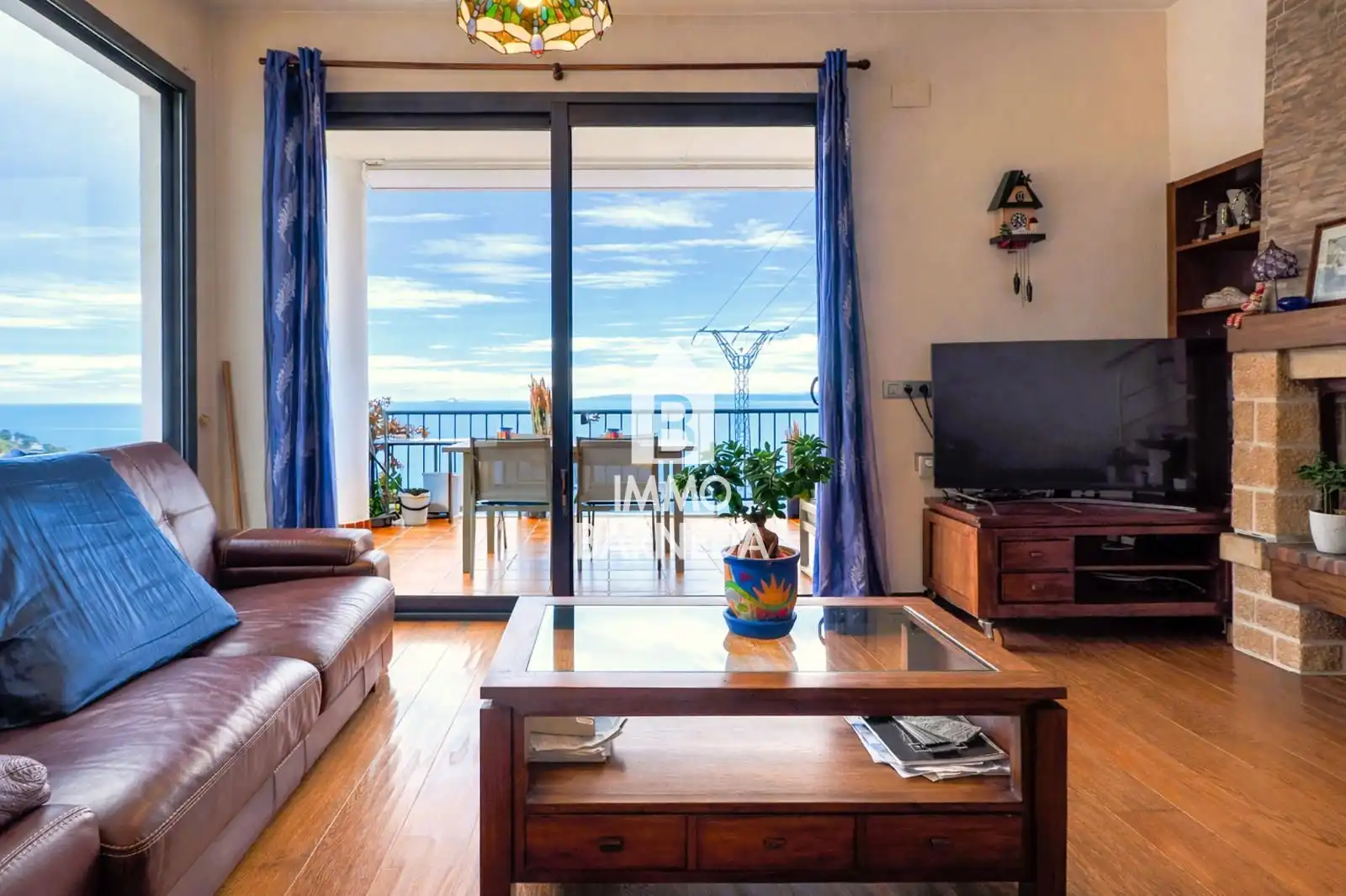 Sala de estar de Casa o chalet en venta en Roses con Calefacción, Jardín privado y Parquet
