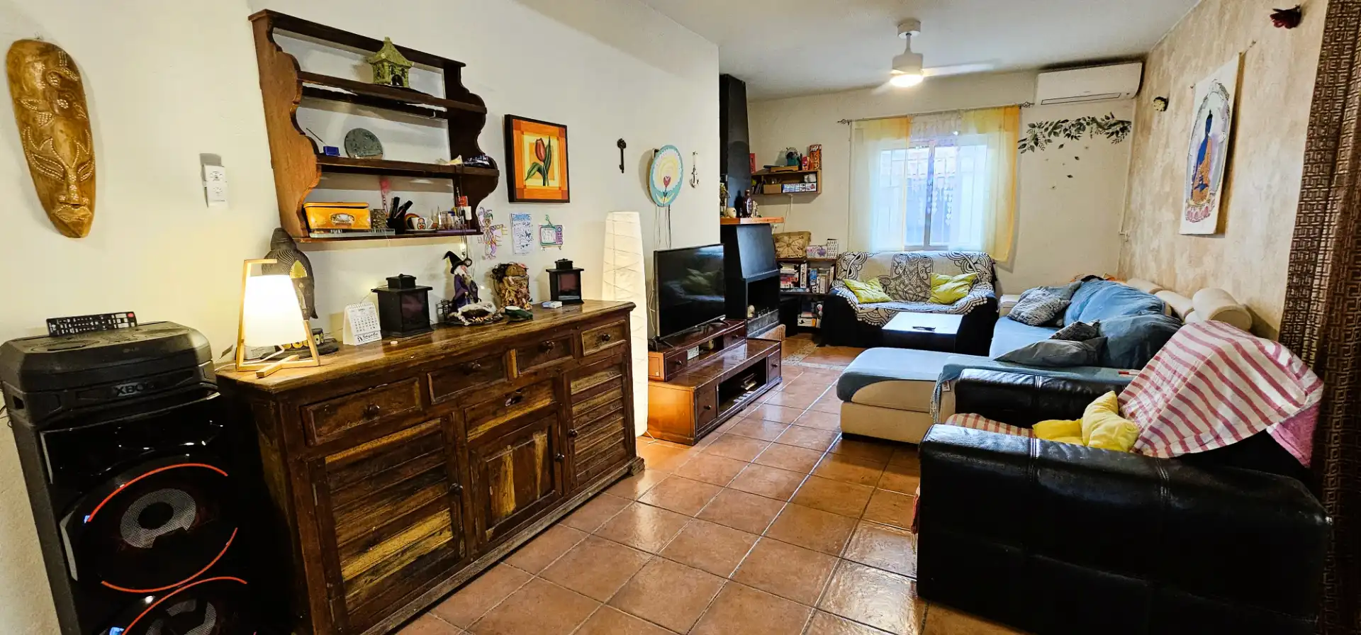 Sala d'estar de Casa o xalet en venda en Totana amb Jardí privat, Terrassa i Traster