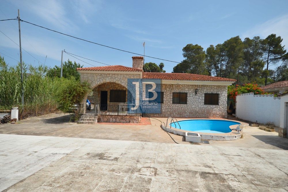 Exterior view of House or chalet for sale in Genovés  with Private garden, Terrace and Swimming Pool