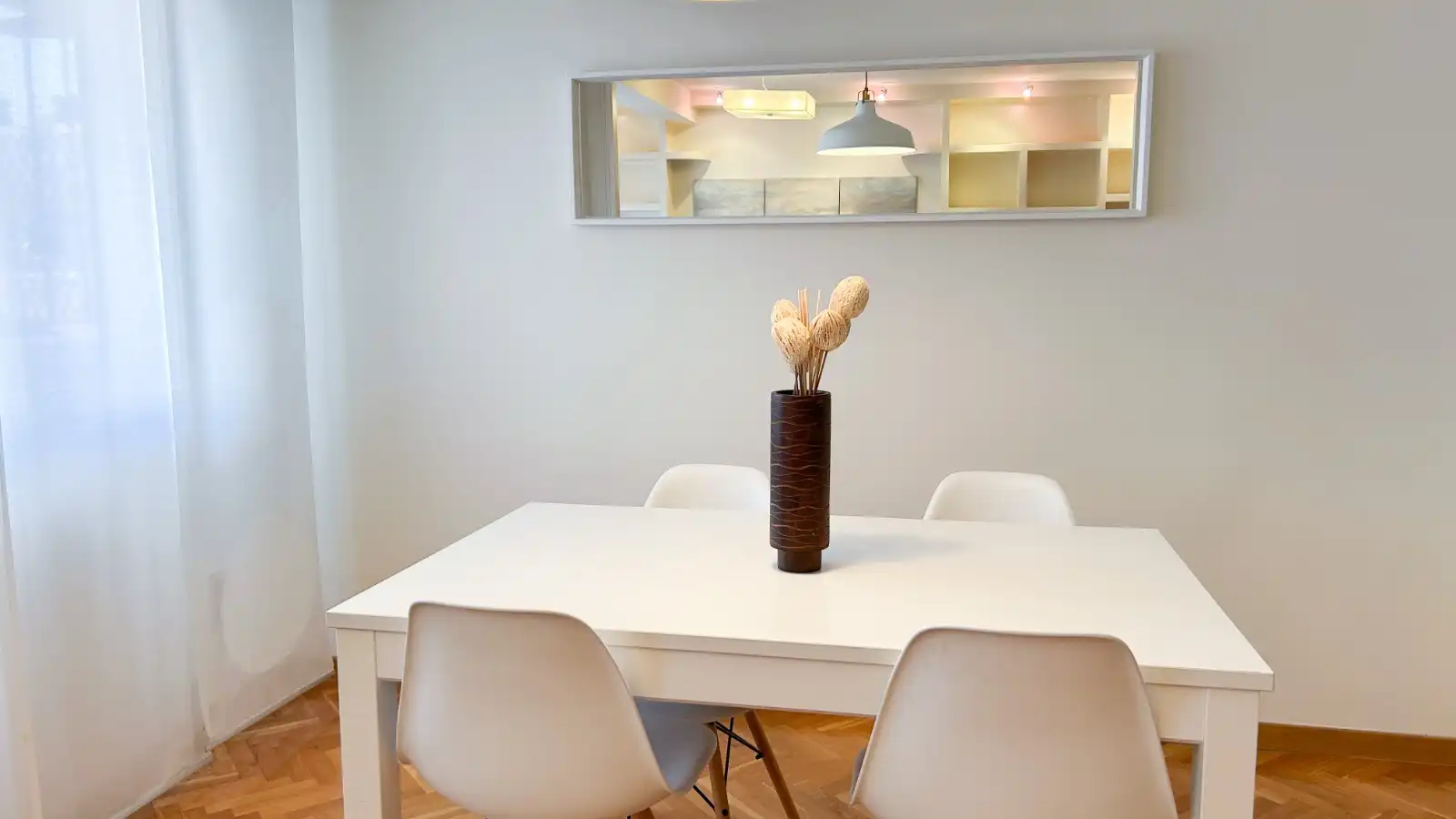 Comedor de Piso de alquiler en Zaragoza con Calefacción, Parquet y Amueblado
