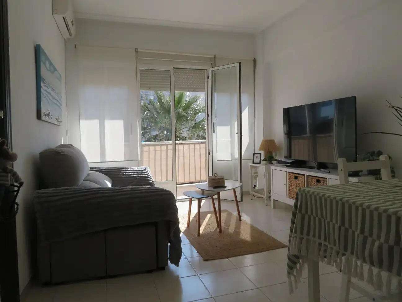 Living room of Apartments for sale in Dénia  with Air Conditioner, Terrace and Furnished