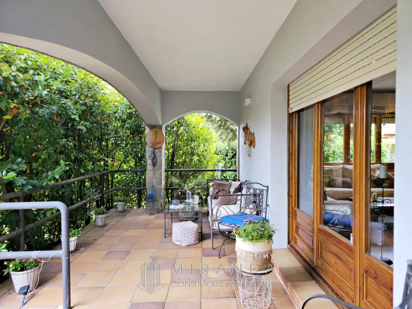 Terrassa de Casa o xalet en venda en Santa Maria de Palautordera amb Calefacció, Jardí privat i Parquet