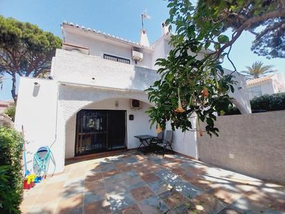 Exterior view of Single-family semi-detached for sale in Mijas  with Air Conditioner, Terrace and Balcony