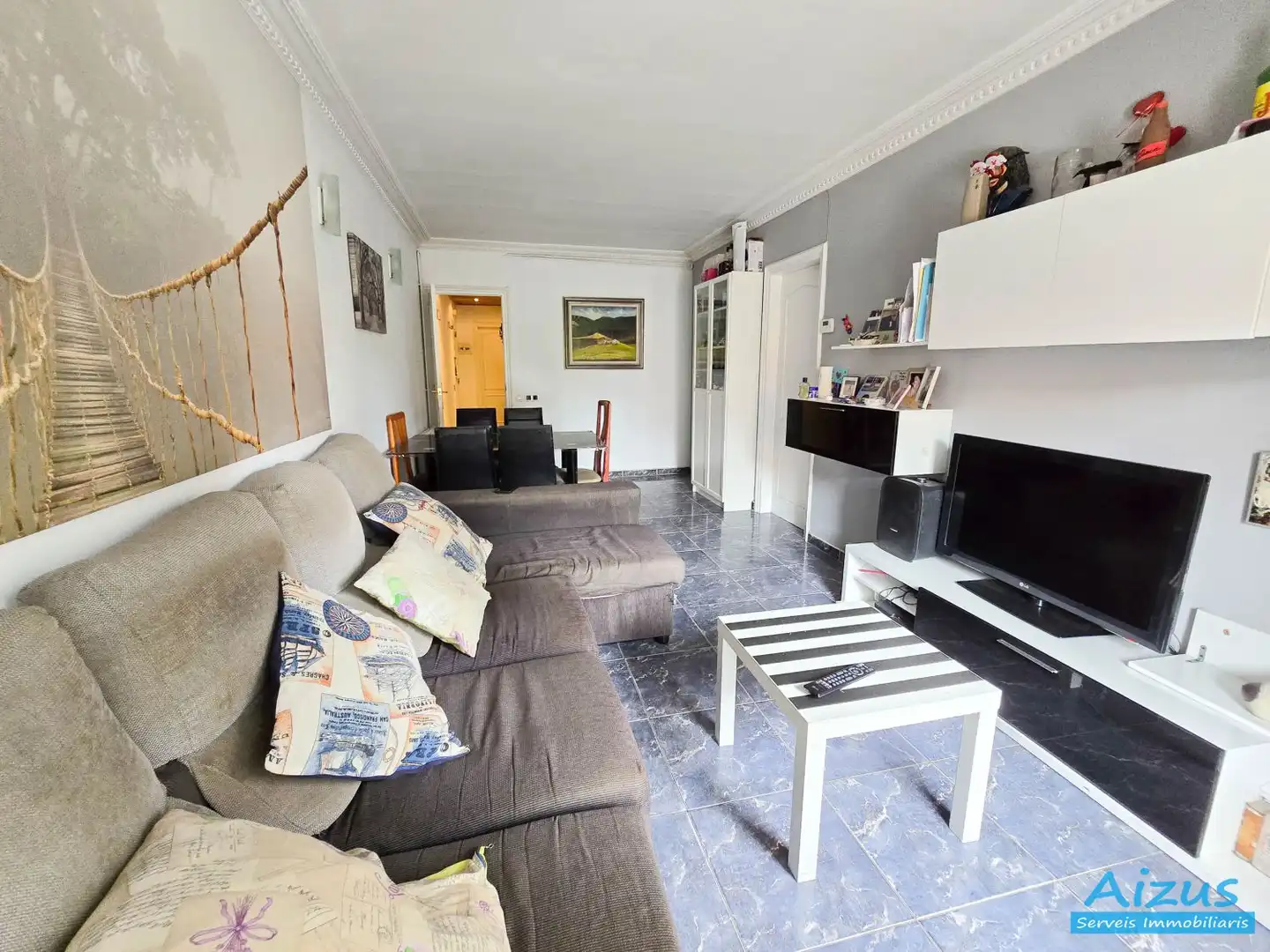Wohnzimmer von Wohnung zum Verkauf in Ripollet mit Heizung und Ofen