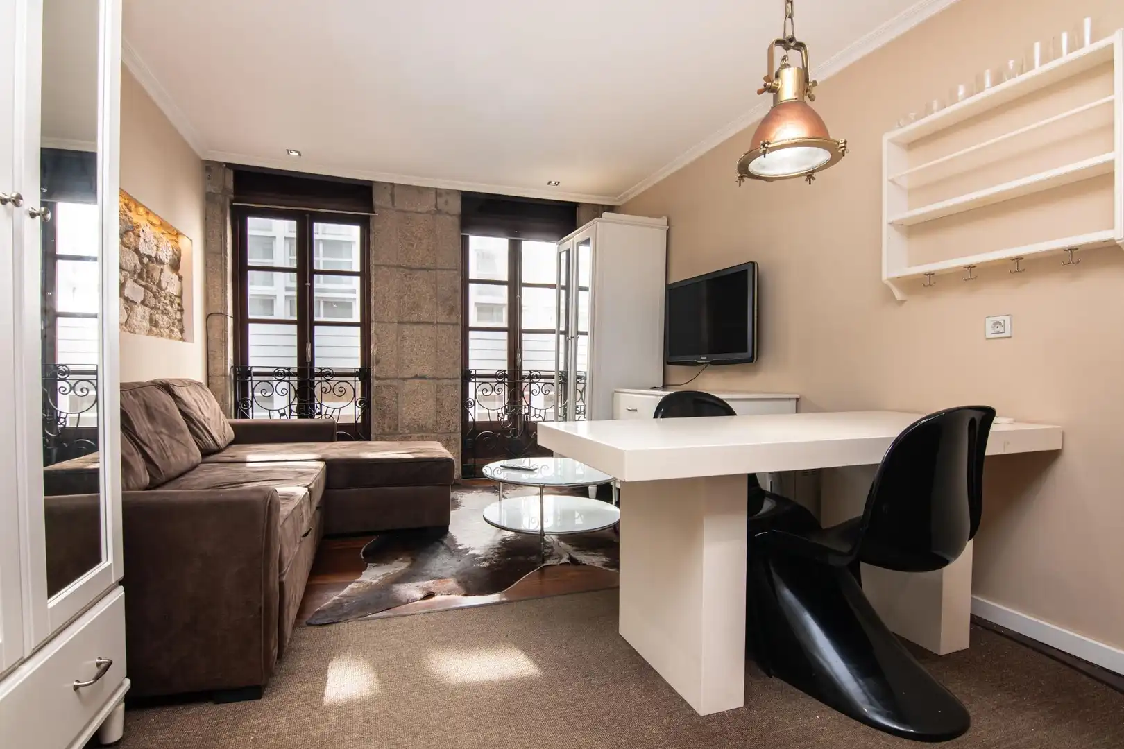 Wohnzimmer von Wohnungen zum Verkauf in A Coruña Capital  mit Heizung und Möbliert
