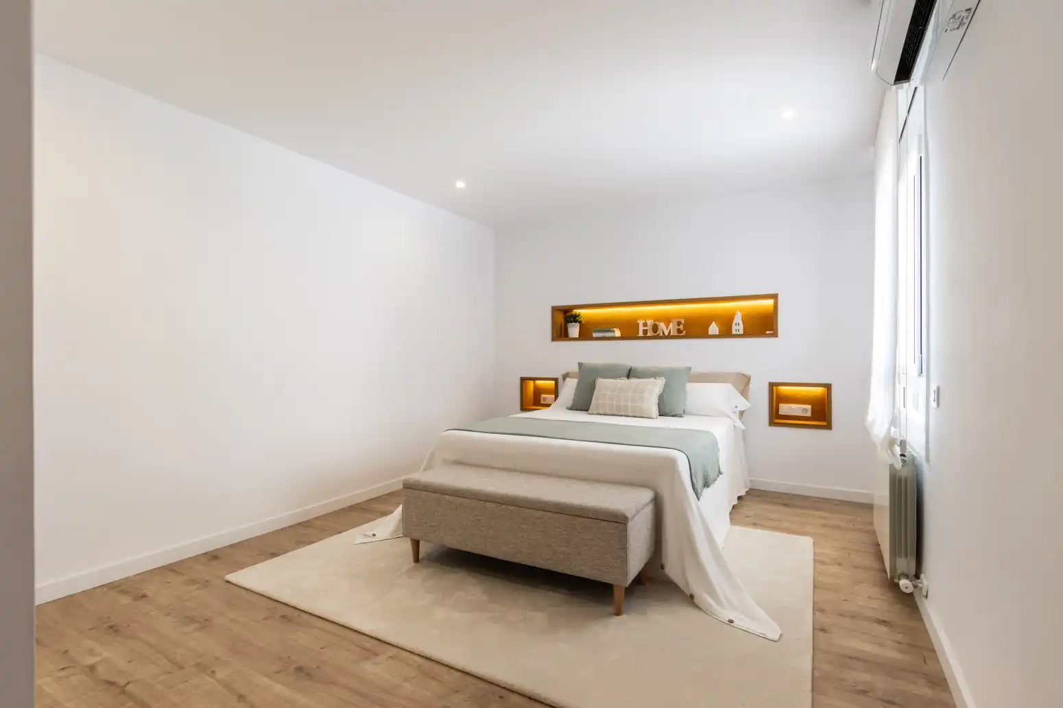 Schlafzimmer von Wohnung zum Verkauf in Terrassa mit Klimaanlage, Heizung und Parkett