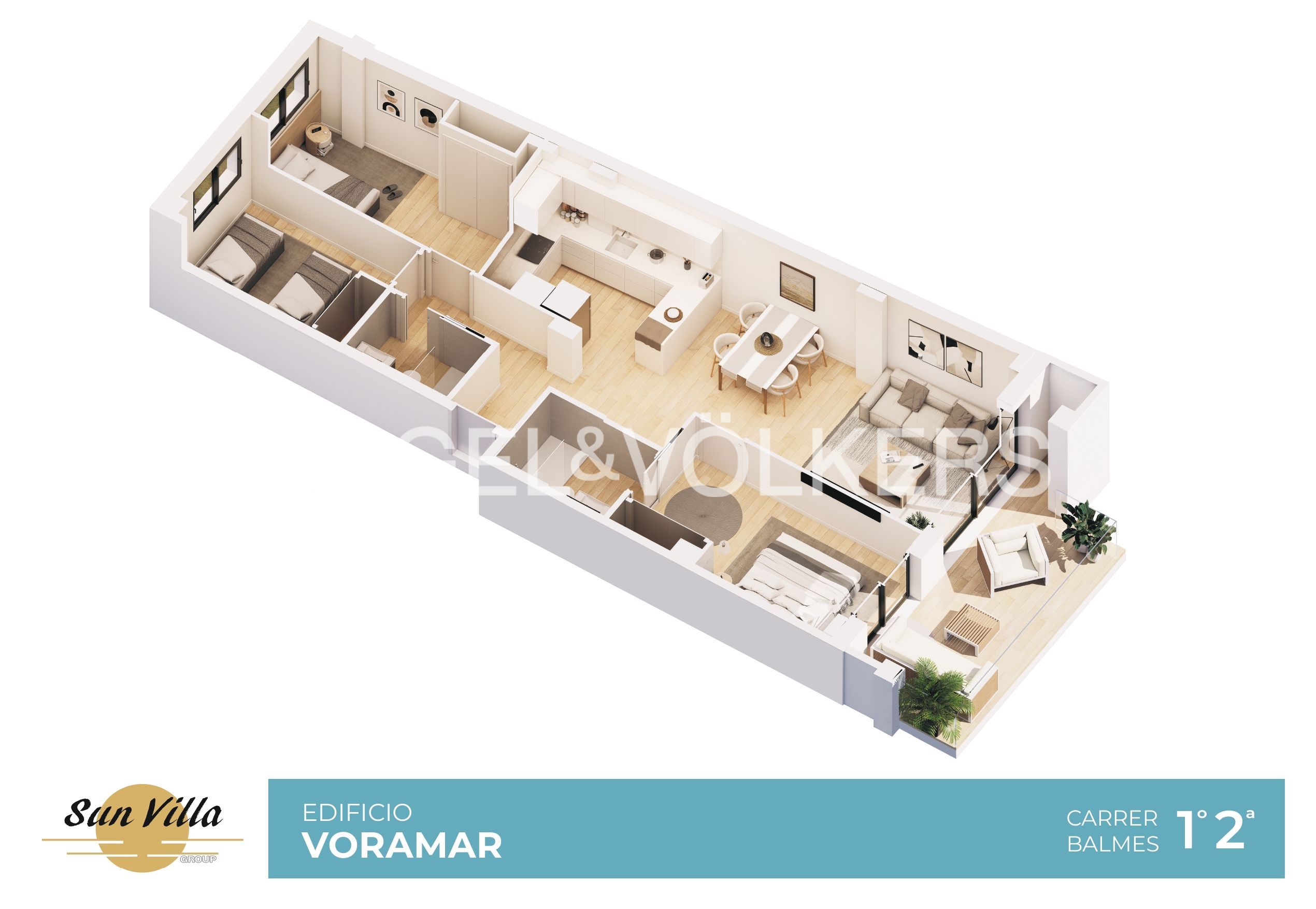 Wohnung zum Verkauf in Canet de Mar mit Klimaanlage, Heizung und Parkett