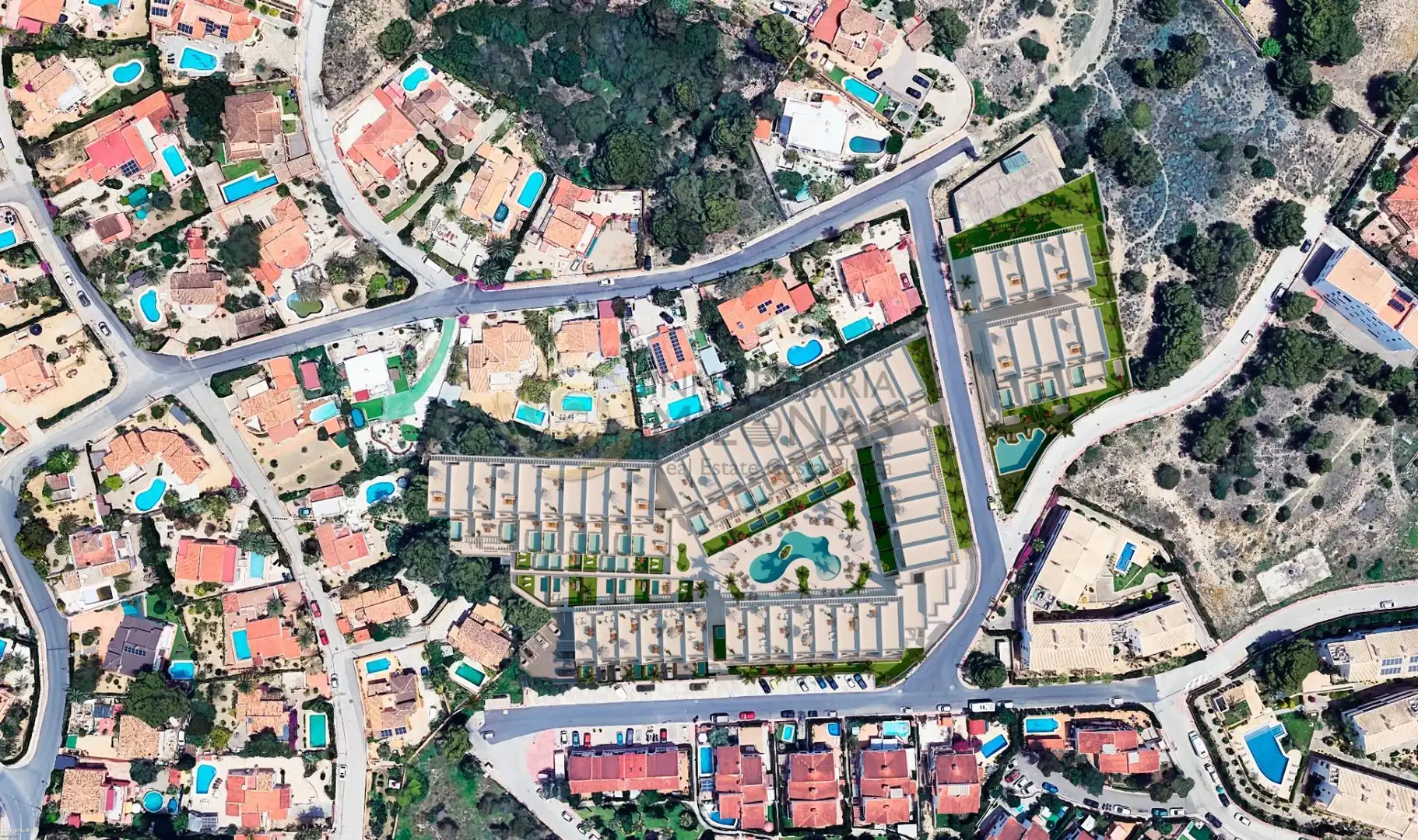 Exterior view of Flat for sale in L'Alfàs del Pi  with Air Conditioner, Private garden and Terrace
