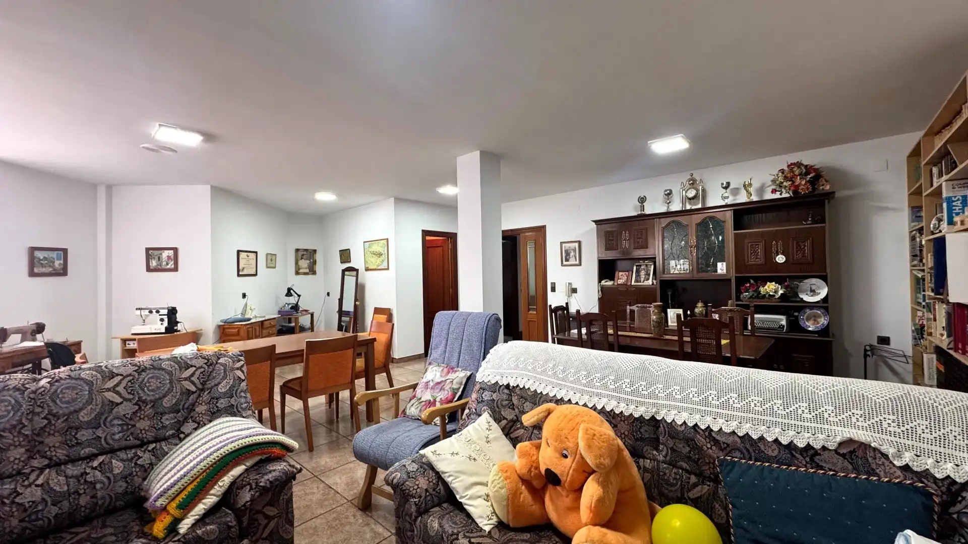 Sala de estar de Casa adosada en venta en Sax con Aire acondicionado, Calefacción y Terraza