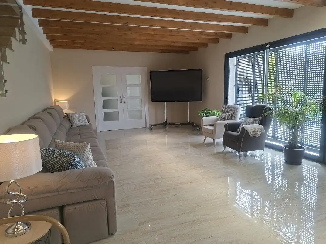 Living room of Houses for sale in Hontecillas  with Air Conditioner, Private garden and Terrace