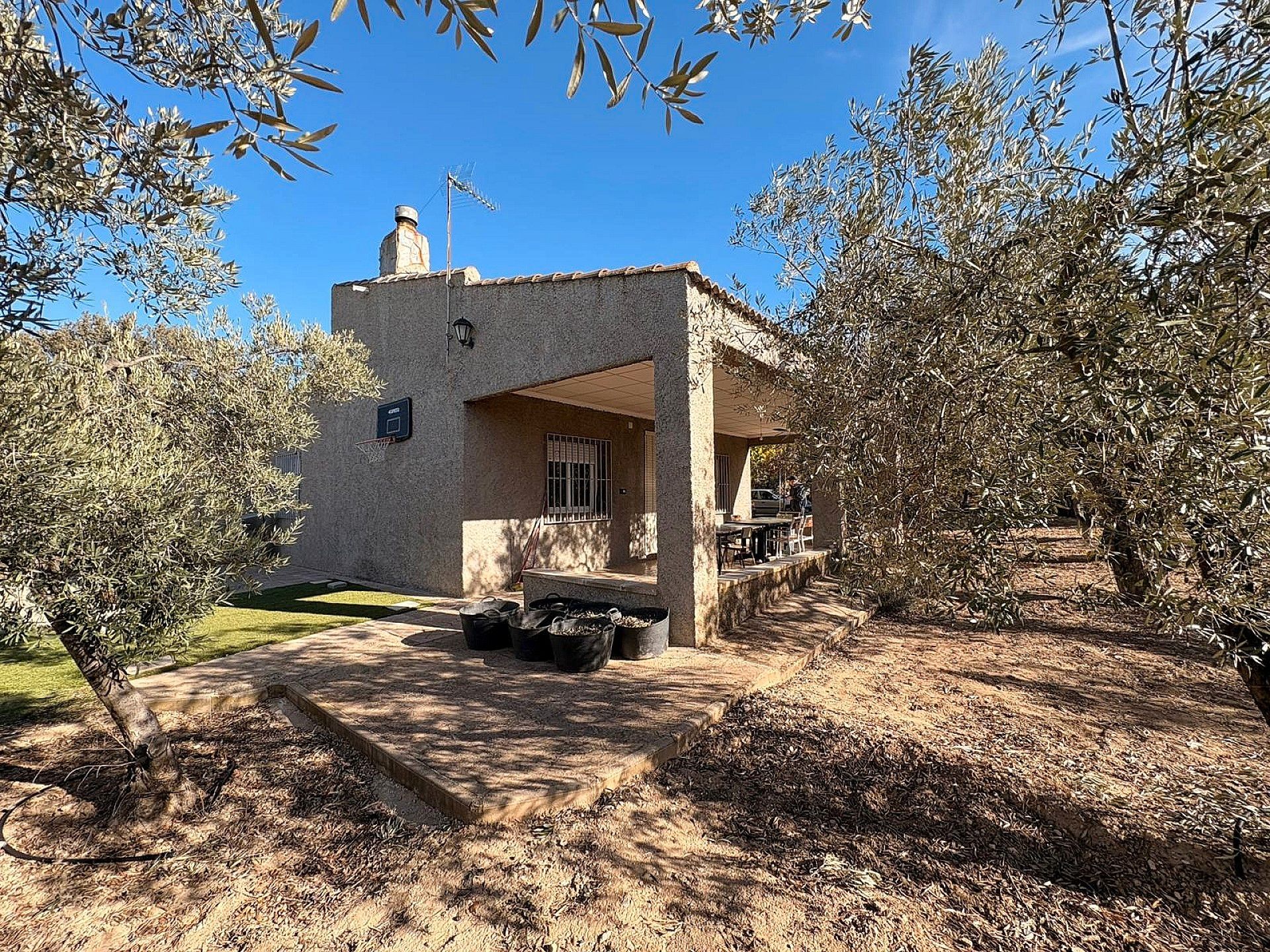 Exterior view of House or chalet for sale in Sax  with Private garden, Terrace and Furnished