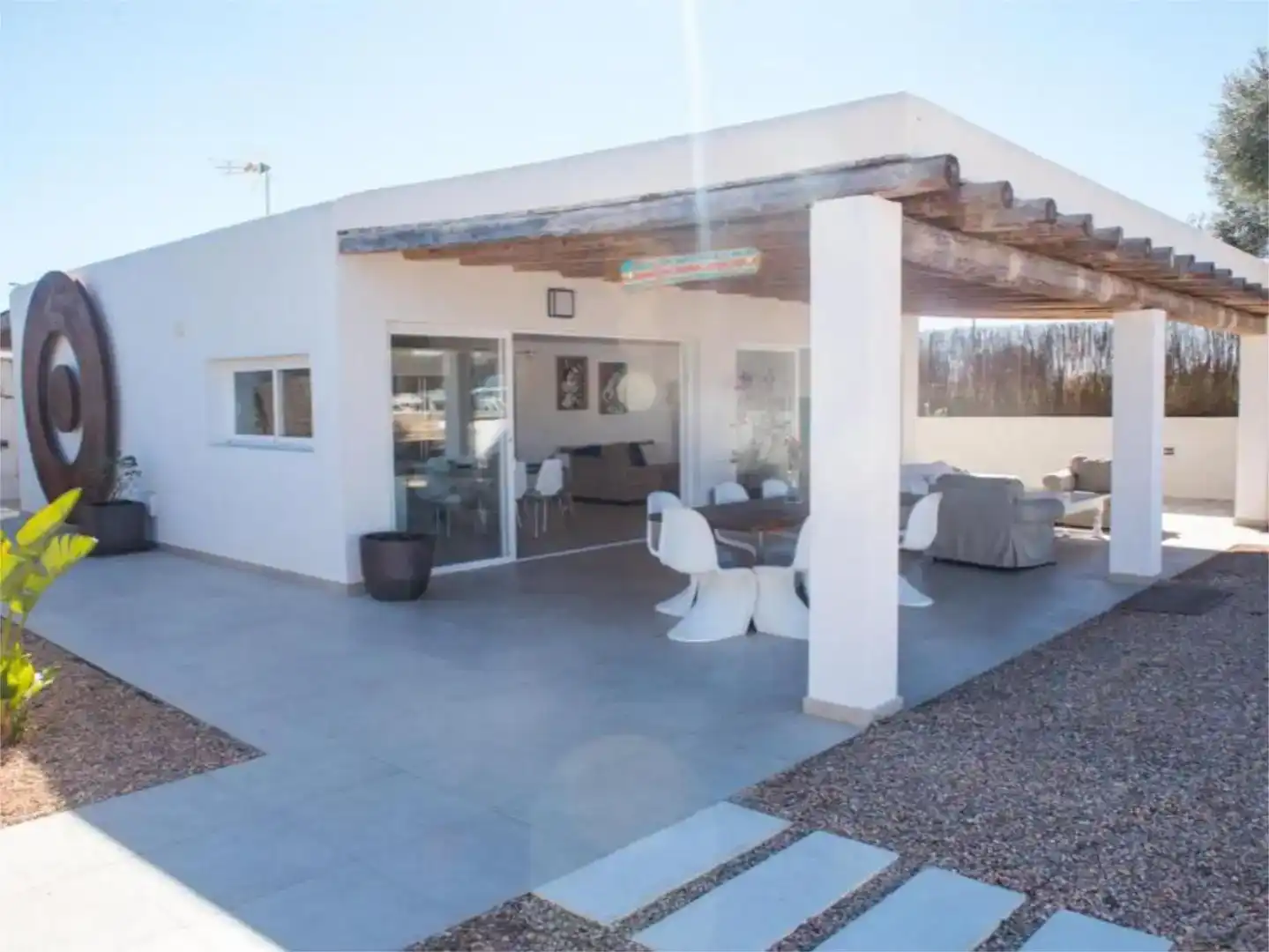 Terrassa de Casa o xalet en venda en Sant Josep de sa Talaia amb Aire condicionat i Piscina